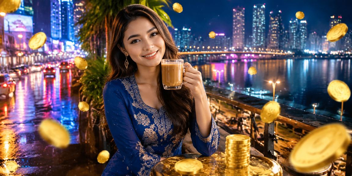 Pemain wanita Johor dalam pakaian tradisional bermain Baccarat kasino dalam talian axas888